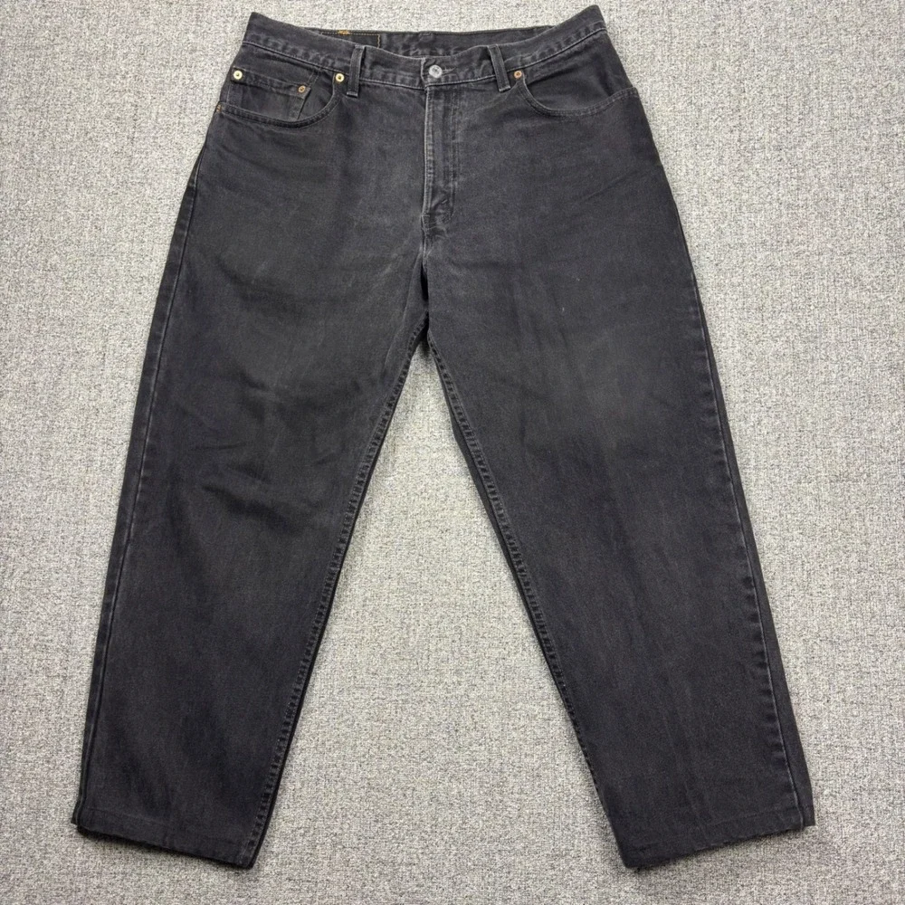 Levi's Jeans Mens 34x26 560 Loose Fit Tapered Leg Black Made in USA VTG 90s